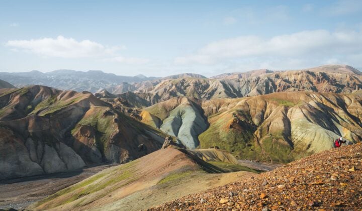 landmannalaugar aerial vibrant