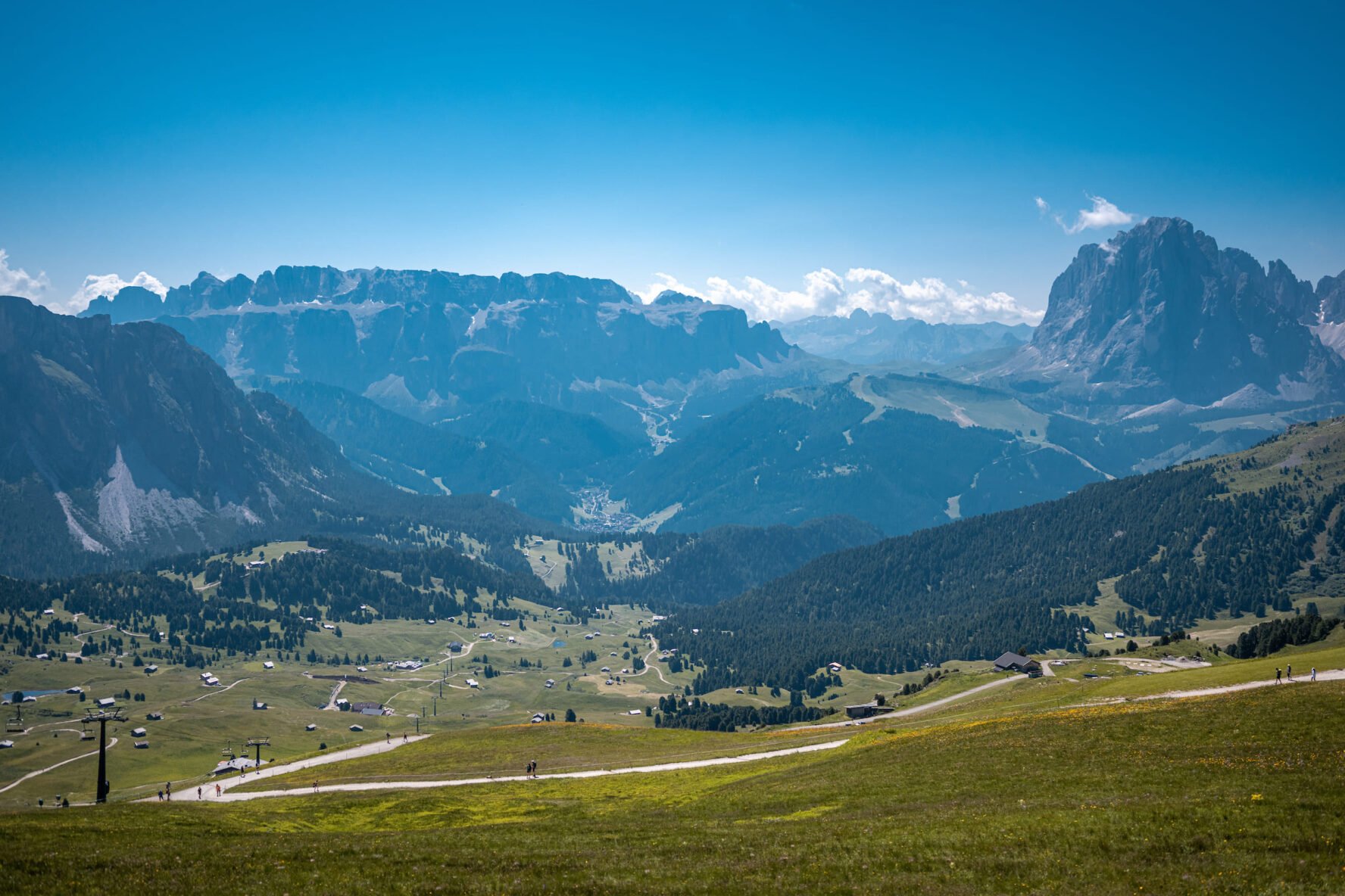 lush valley summer dolomites