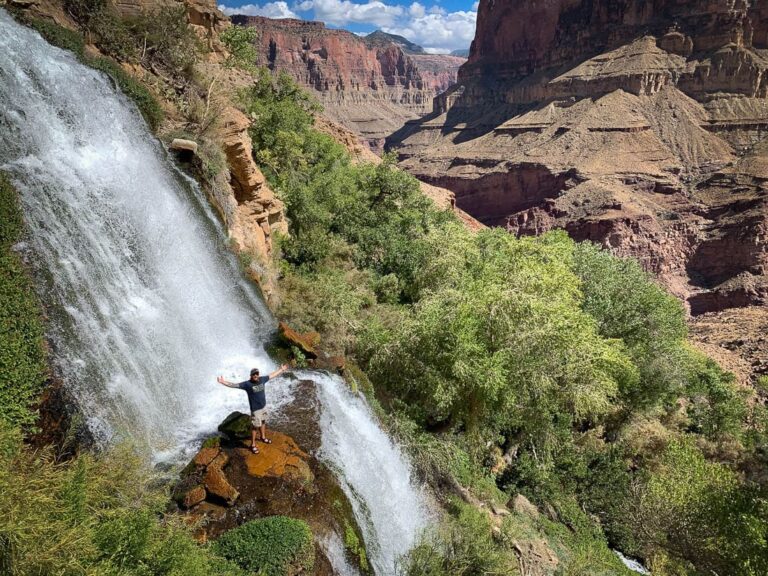 mighty waterfall north rim