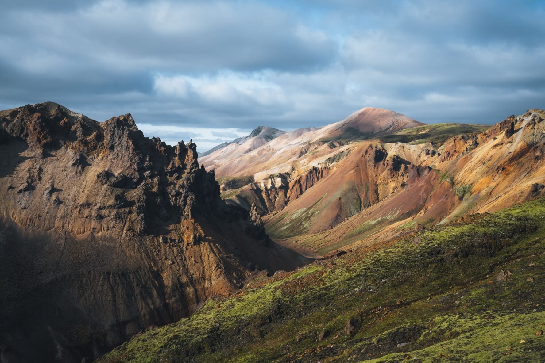 mountains iceland highlands