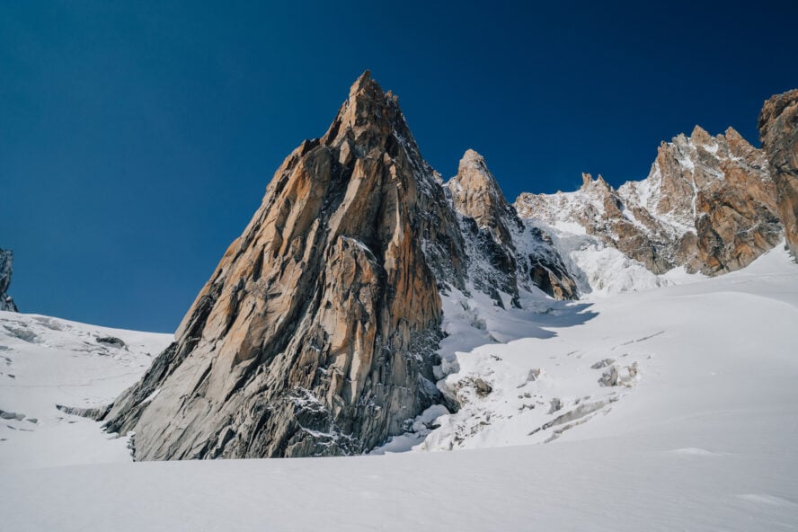 The Pyramide du Tacul, a Chamonix climbing staple
