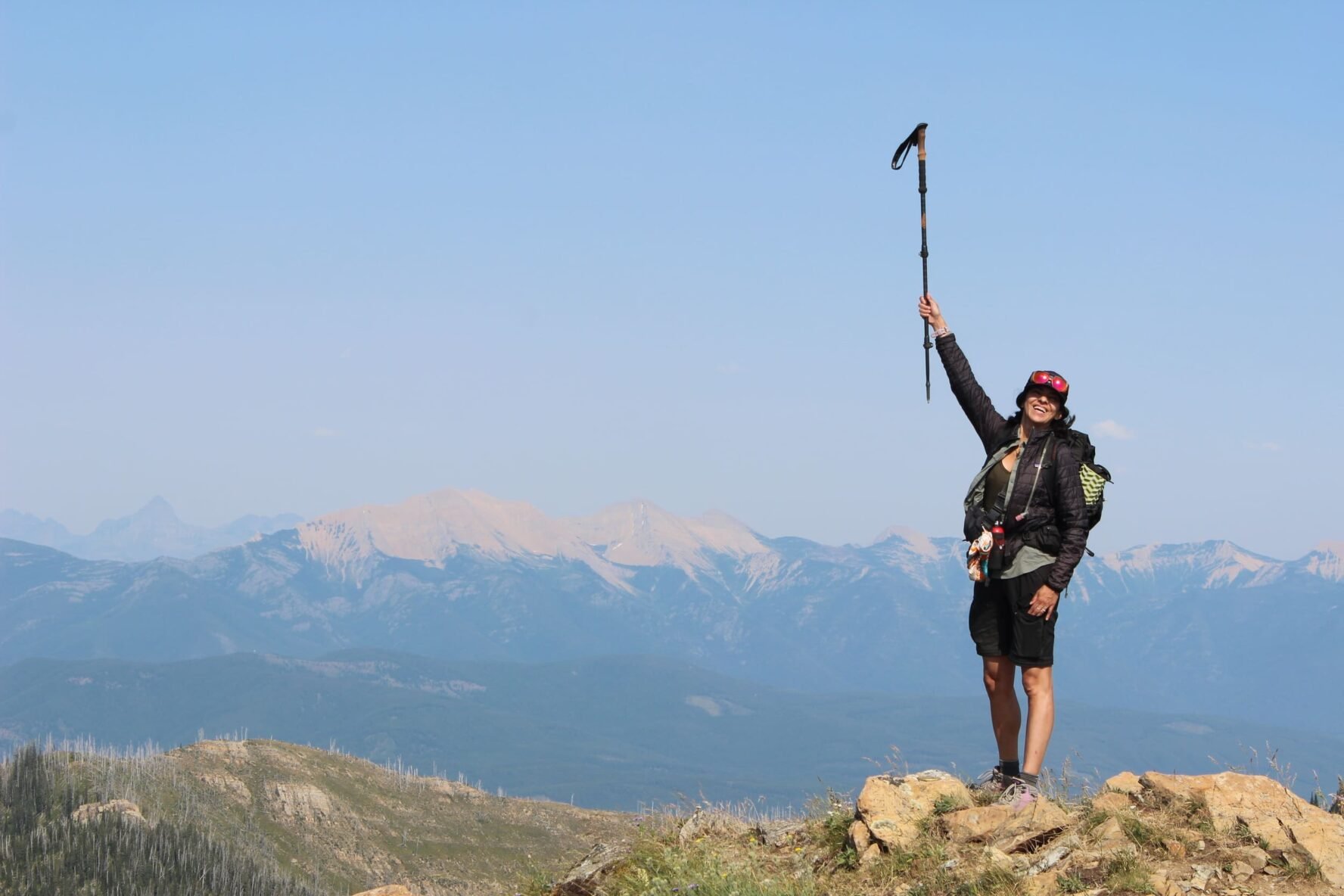 reaching peak glacier