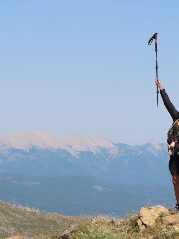 two hikers glacier np