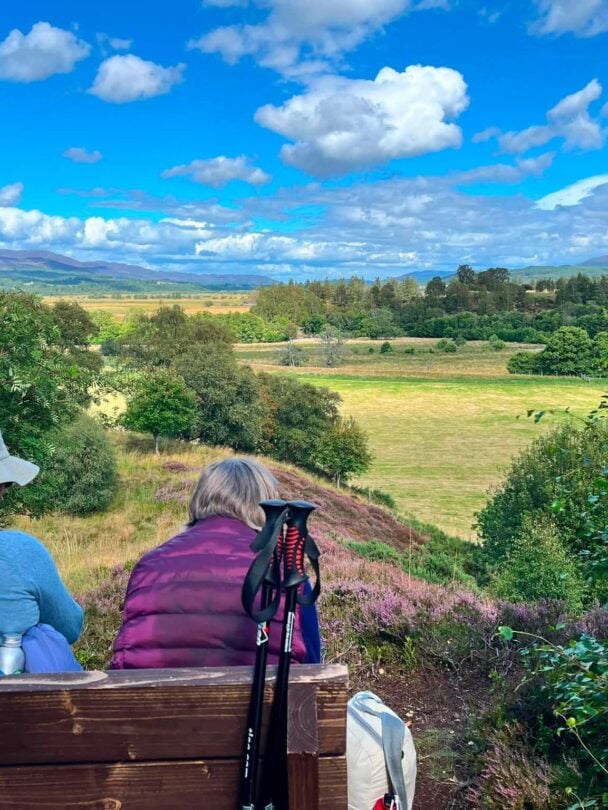 relaxing cairngorms in the summer