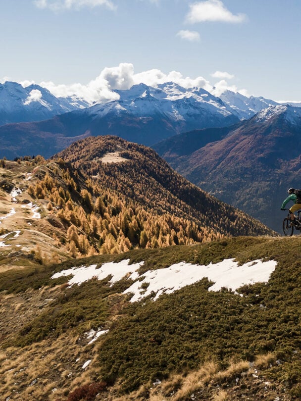 downhill riding alps