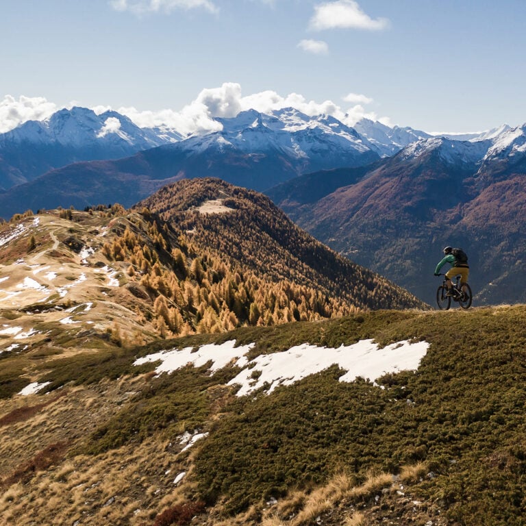 ridge alps mountain bikers