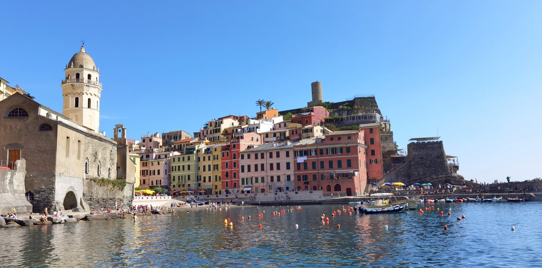 sea level cinque terre