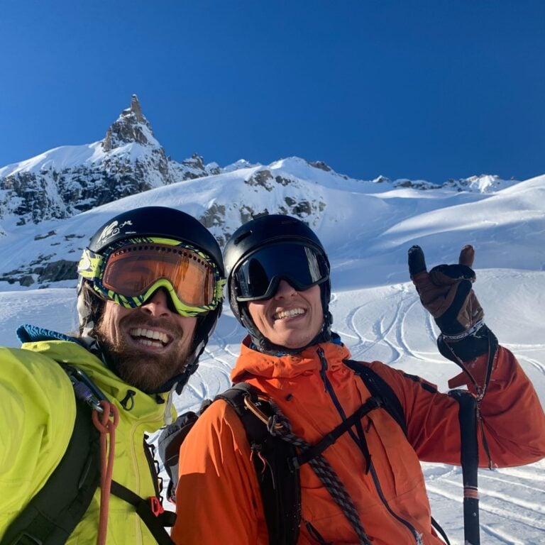 skiing alps aosta