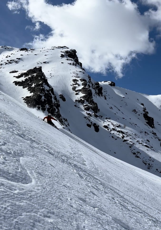 skiing alps downhill