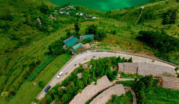 Aerial shot northern Vietnam