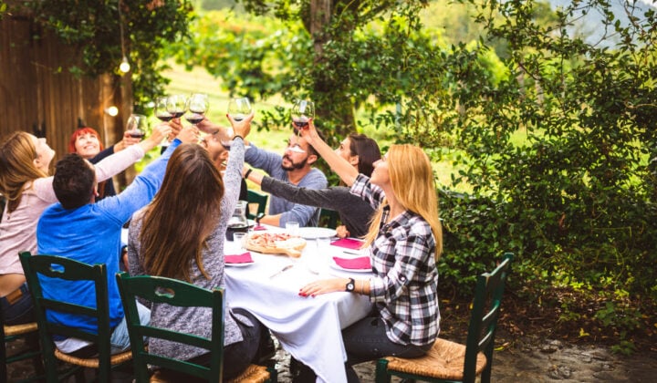 Agriturismo lunch in italy