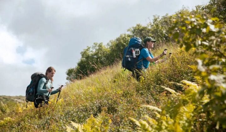 Alaska women hiking