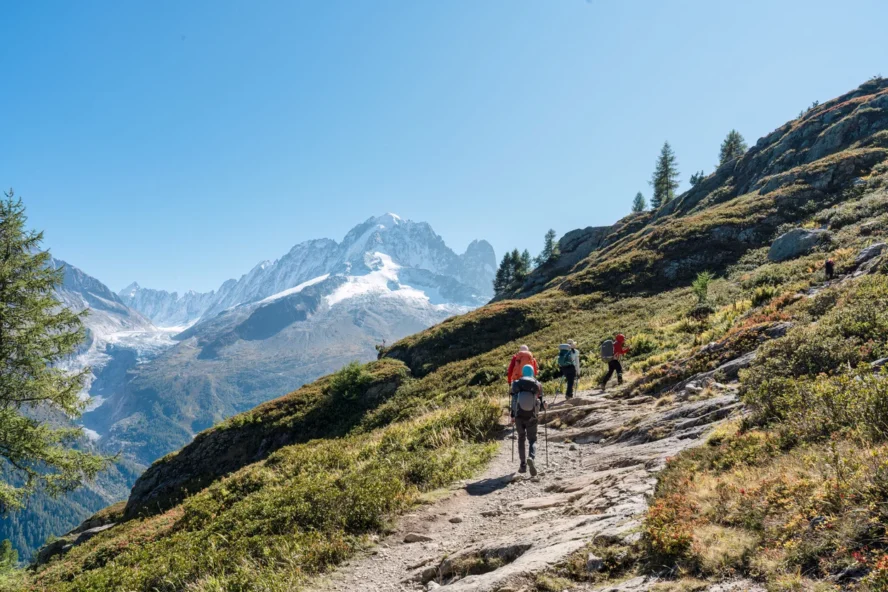 All women hiking Chamonix