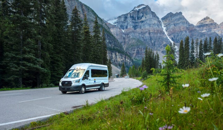 Arrival in Banff