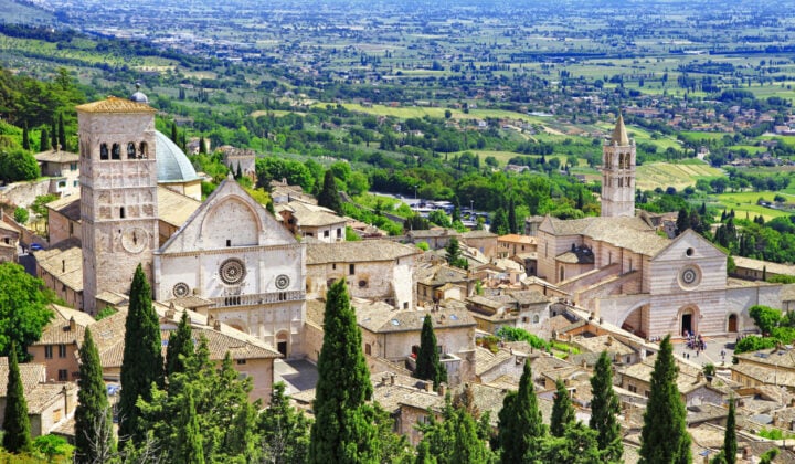 Assisi city in Italy