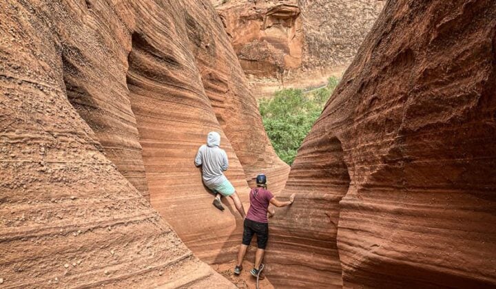 Backpackers in Gulch