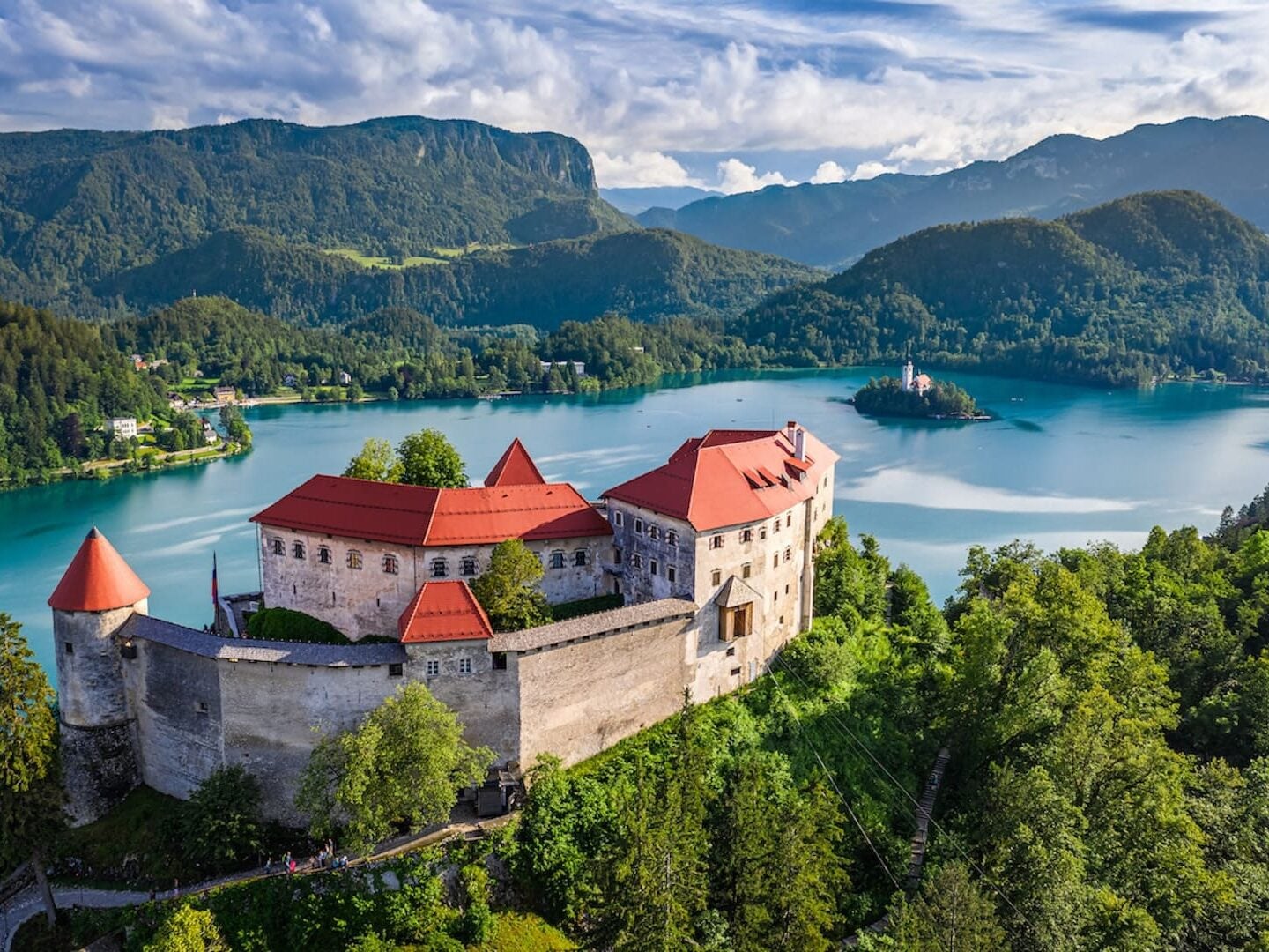 Bled castle and island