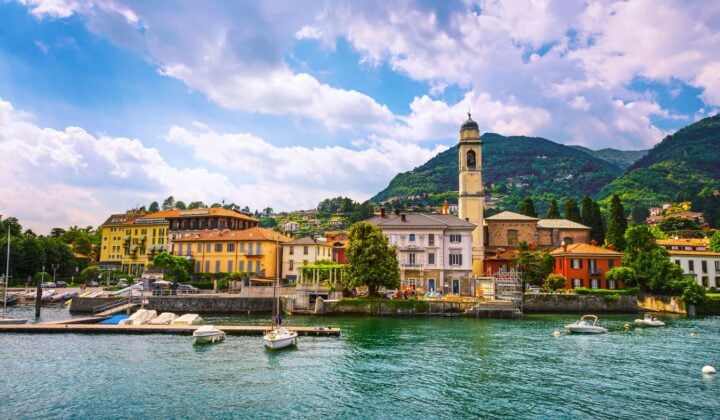 Cernobbio vista in Italy