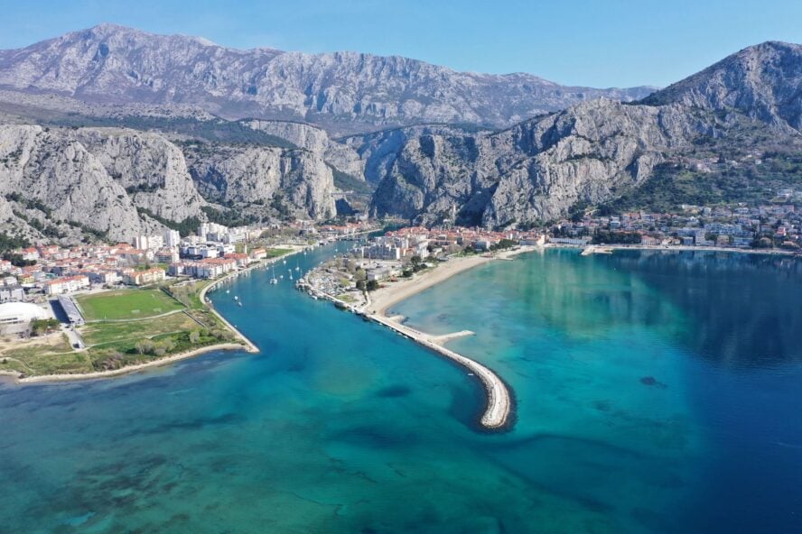 City of Omis in Croatia