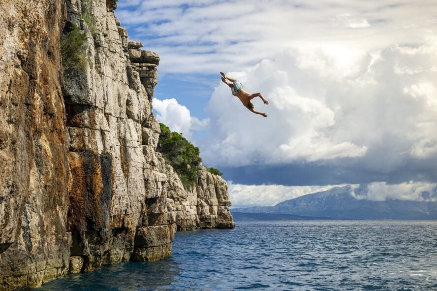 Cliffbase on Hvar Island
