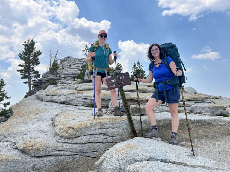Clouds Rest girls climbing