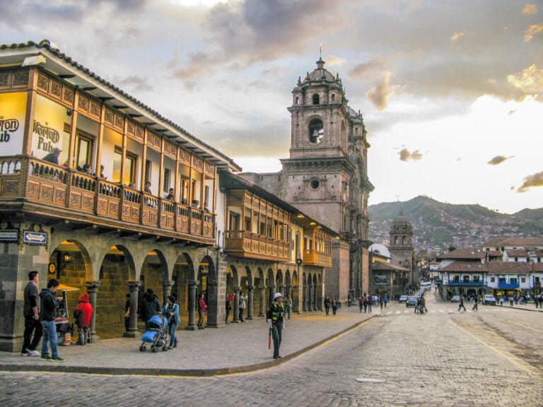 Cusco Peru on a cloudy day