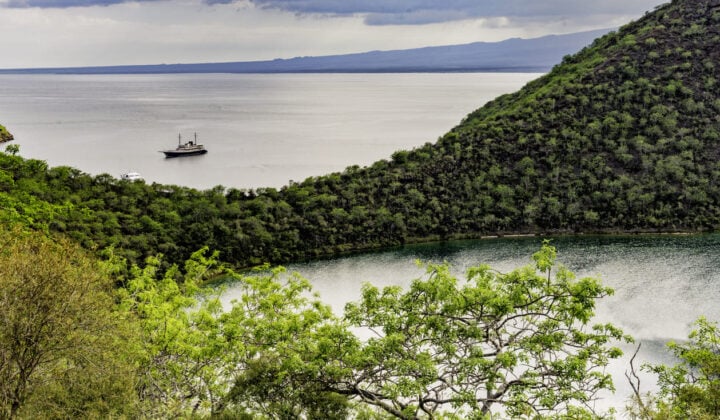 Darwin Lake on Isabela island
