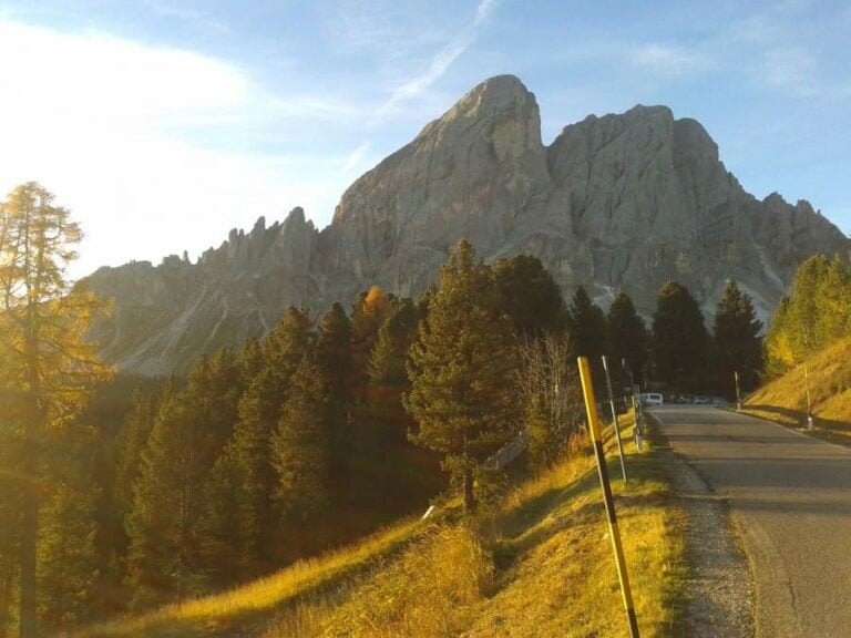 Dolomites view and biking