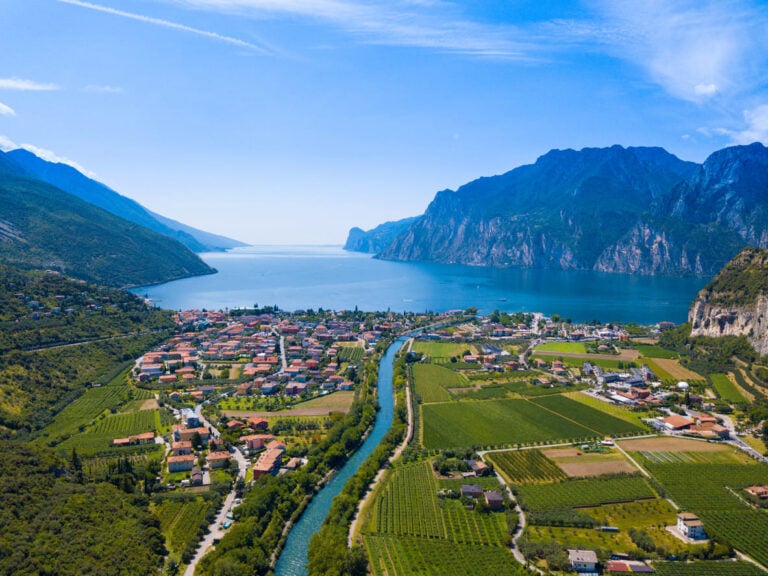 Garda lake high view