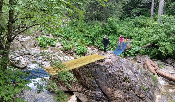Gorge bridge in Romania
