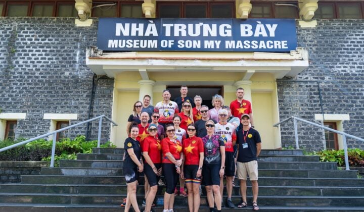 Group museum visit in Vietnam