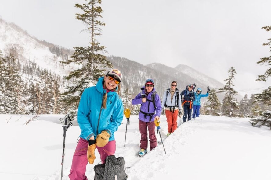 Guided skiing tour