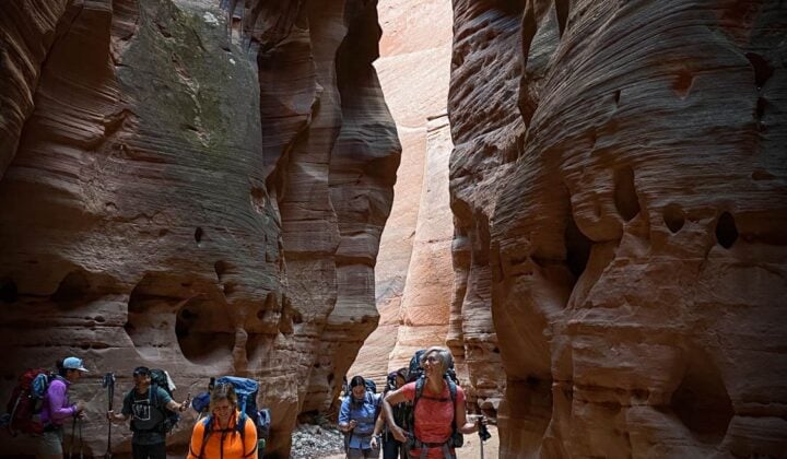 Hiker group in Paria