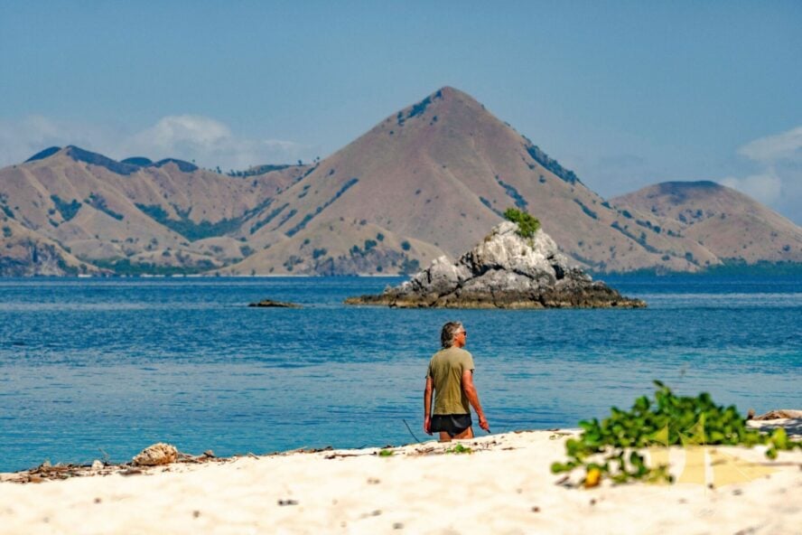 Hiker in Raja Ampat