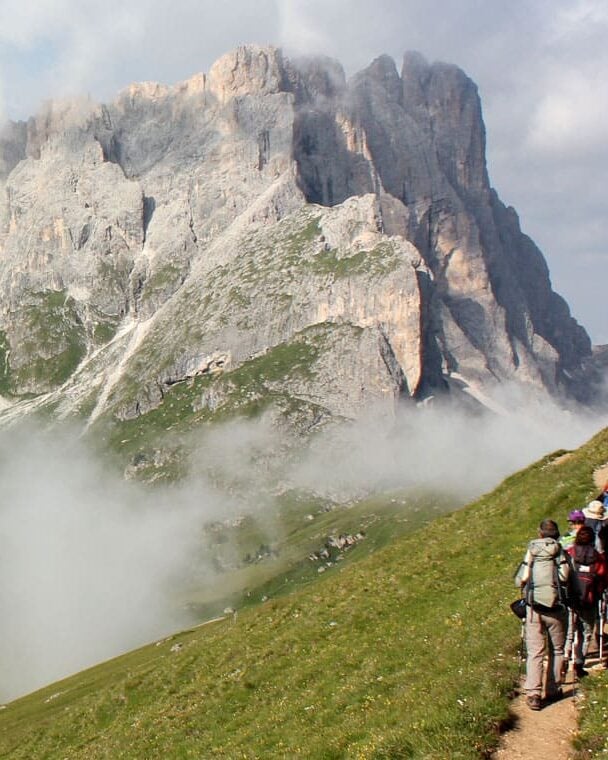 Dolomites hiking hut to hut