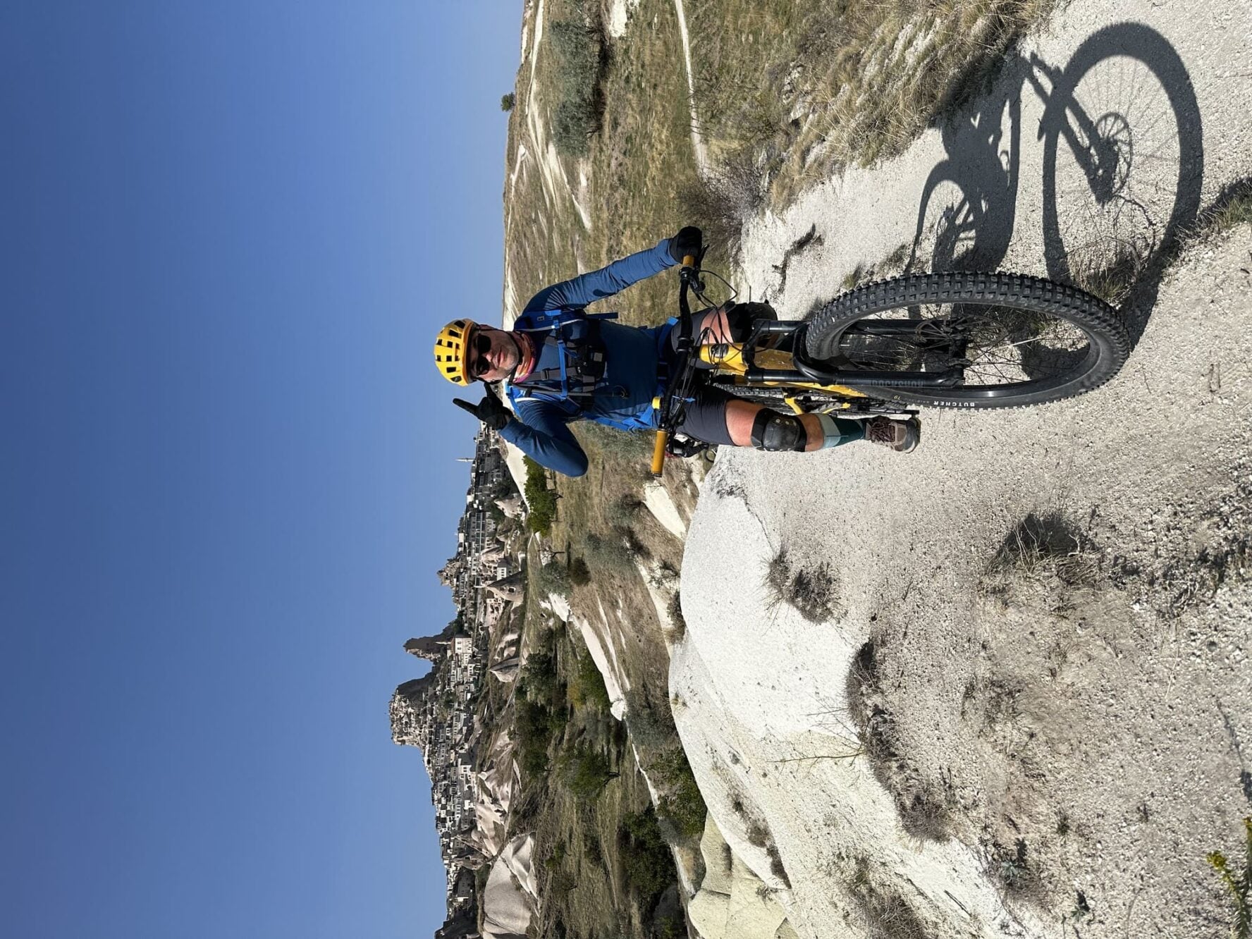 Biker with horns in Turkey
