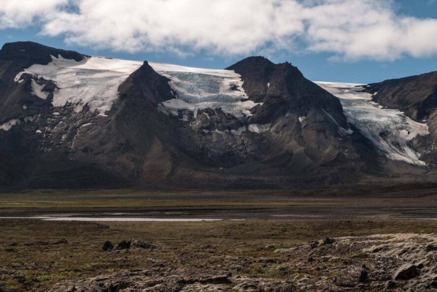 Hrutfell glacier in Iceland