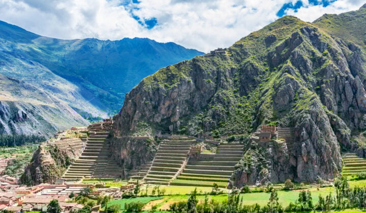 Inca fortress in peru