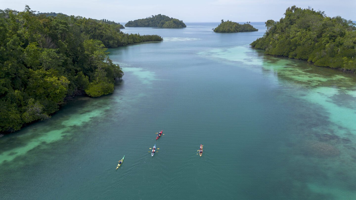 Kayakers in Indonesia