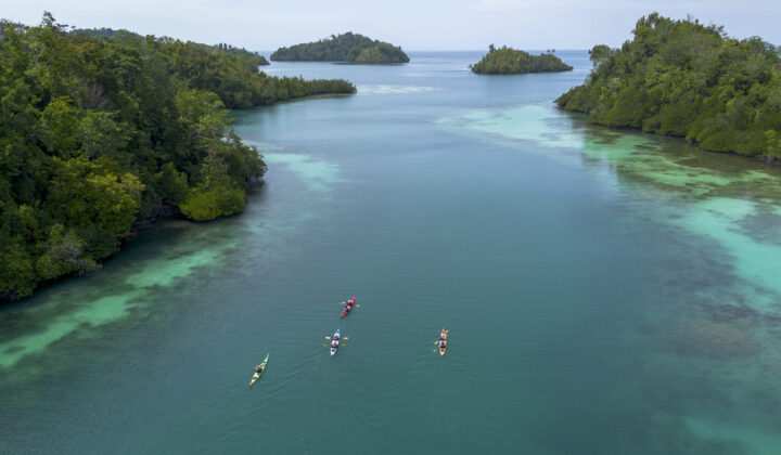 Kayakers in Indonesia