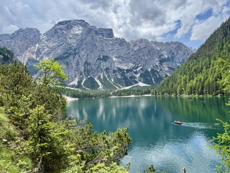 Lake Dolomites view