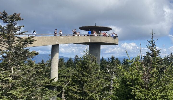 Lookout point in the Smokies