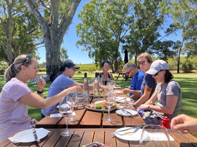 Bikers lunch in Australia