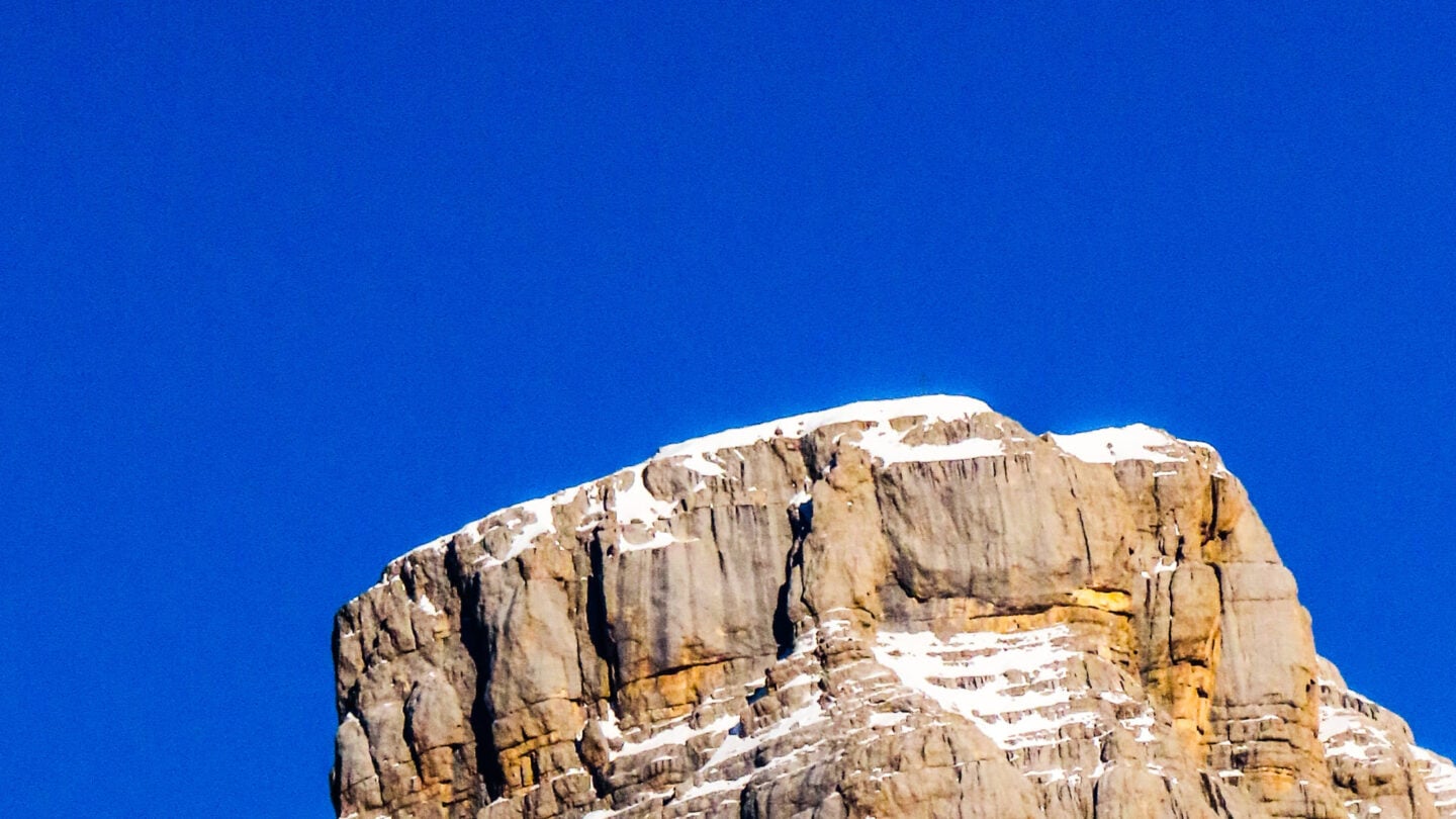 Moon above Dolomites