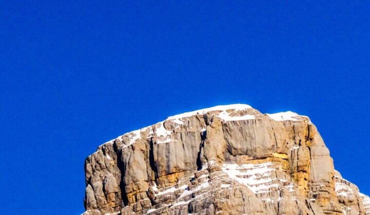 Moon above Dolomites