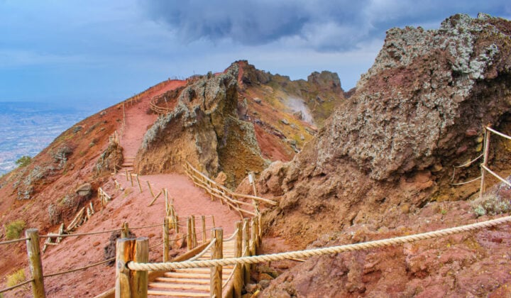 Mount Vesuvius hiking trail