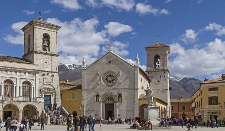Norcia city in Italy