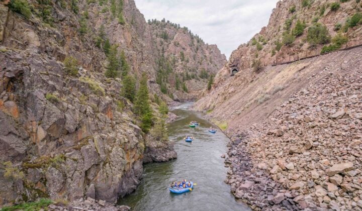 Rafting on a Colorado river
