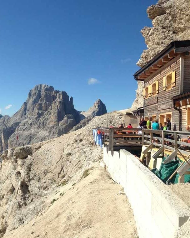 Dolomites hiking hut to hut