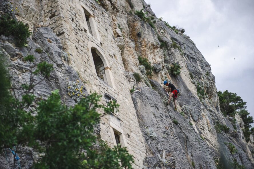 Rock climbing Croatia in Marjan in Split